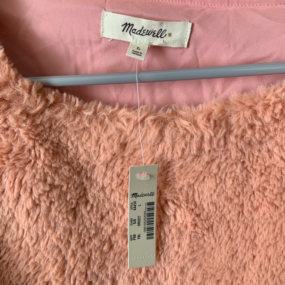 NWT MADEWELL superfurry blush top - Picture 4 of 5